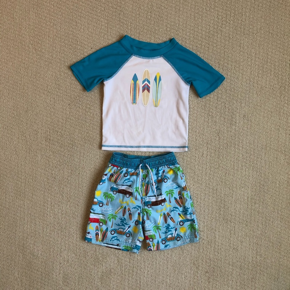 Toddler Boys Floatimini Swimsuit & Rashguard